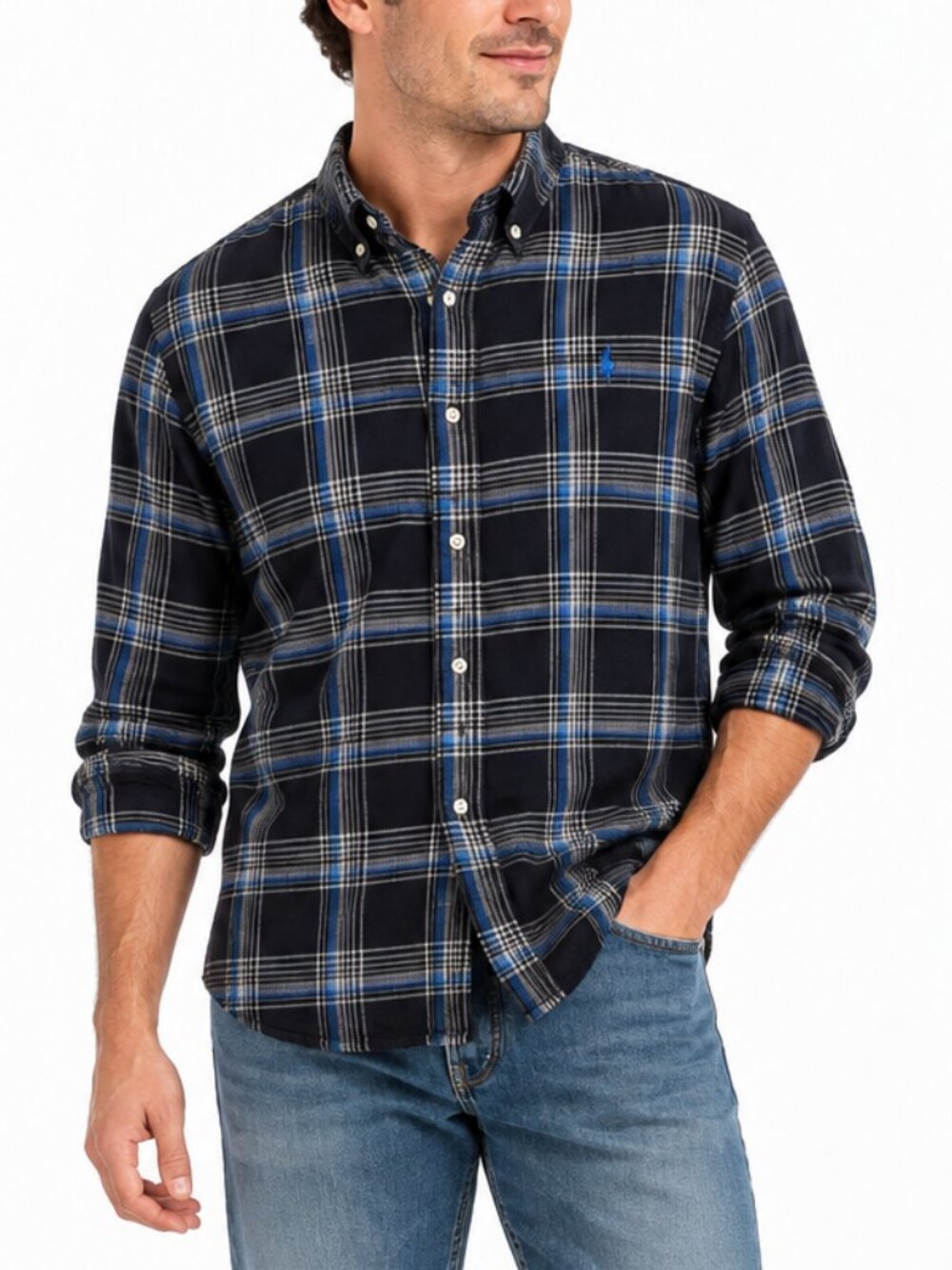 Polo Ralph Lauren Double Faced Plaid Flannel Button Down Shirt Men’s XL